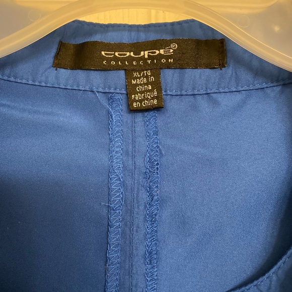 Vintage Coupé Collection royal blue lightweight jacket with silver snaps - Picture 3 of 3